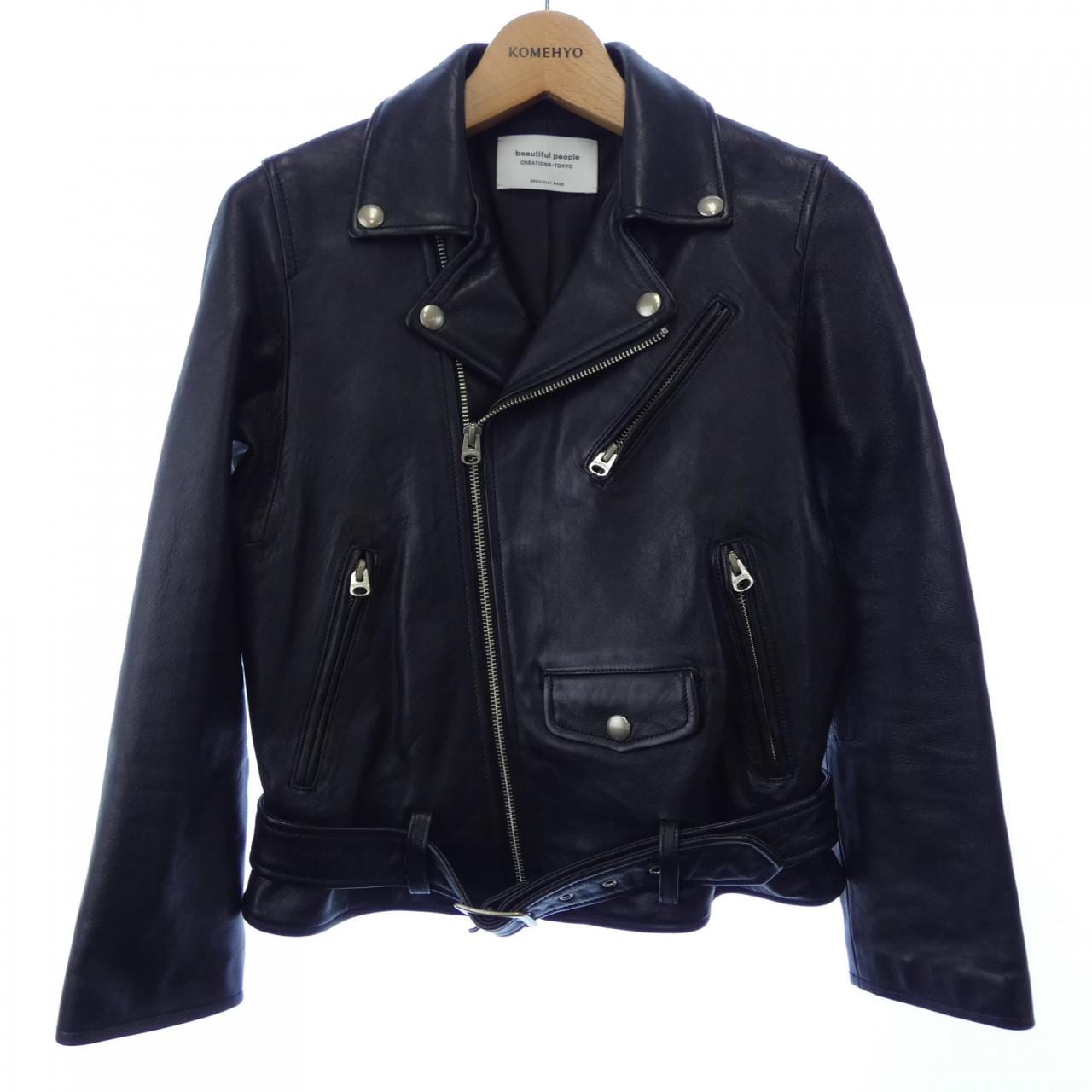 ビューティフルピープル beautiful people レザーライダースジャケット