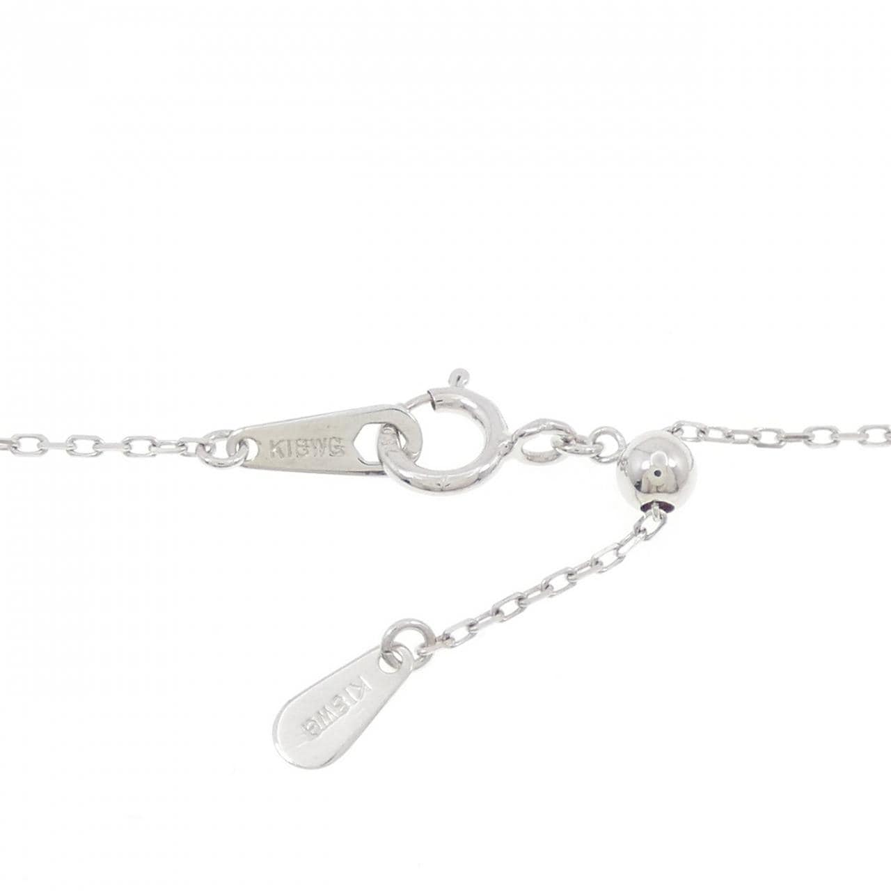 K18WG ダイヤモンド ネックレス 0.20CT