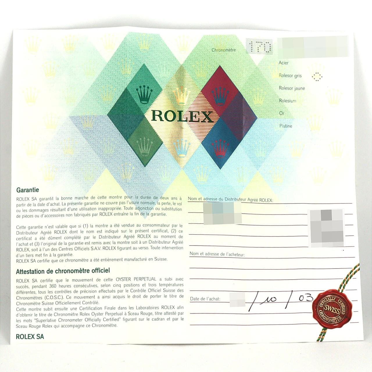 ロレックス サンダーバード 16264･3 SSxWG 自動巻 Y番