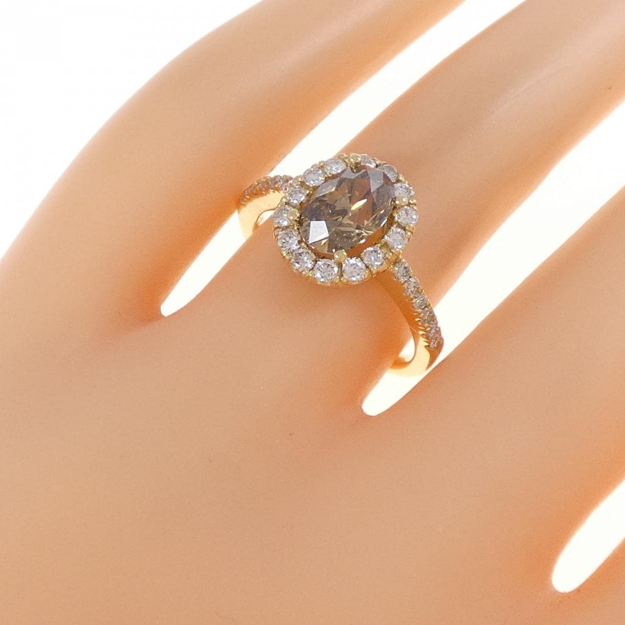 K18YG ダイヤモンド リング 1.30CT