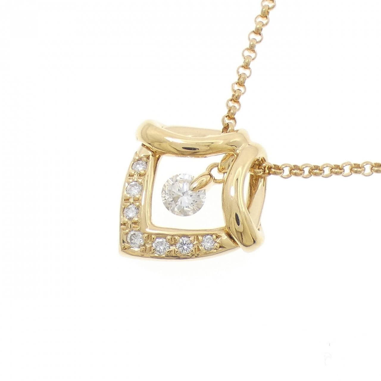 K18YG ダイヤモンド ネックレス 0.270CT