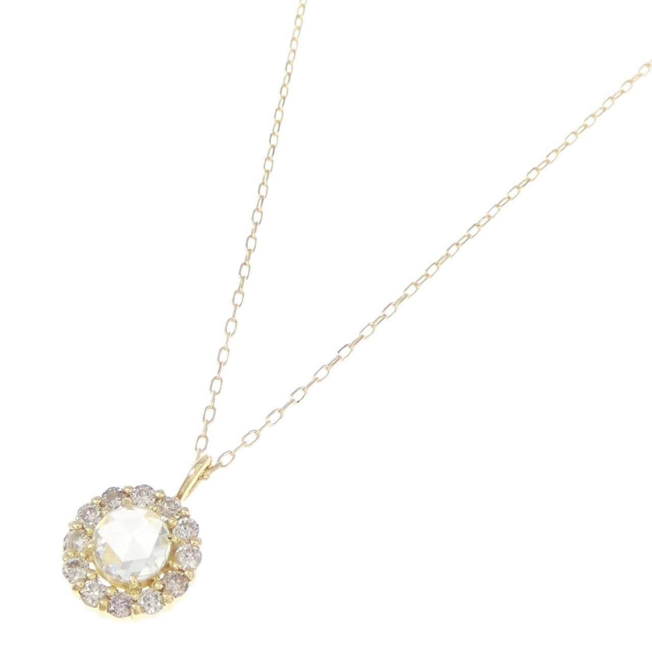 [BRAND NEW] K18YG Diamond necklace 0.17CT