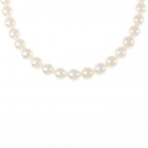Silver clasp Akoya pearl necklace 7mm