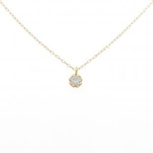K18YG ソリティア ダイヤモンド ネックレス 0.20CT