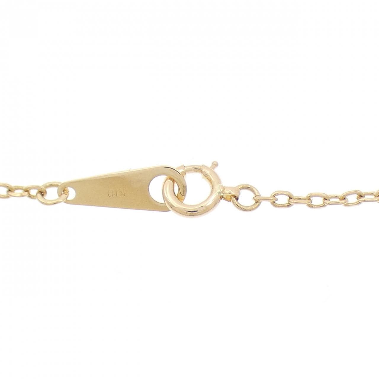 K18YG フラワー ダイヤモンド ネックレス 0.58CT