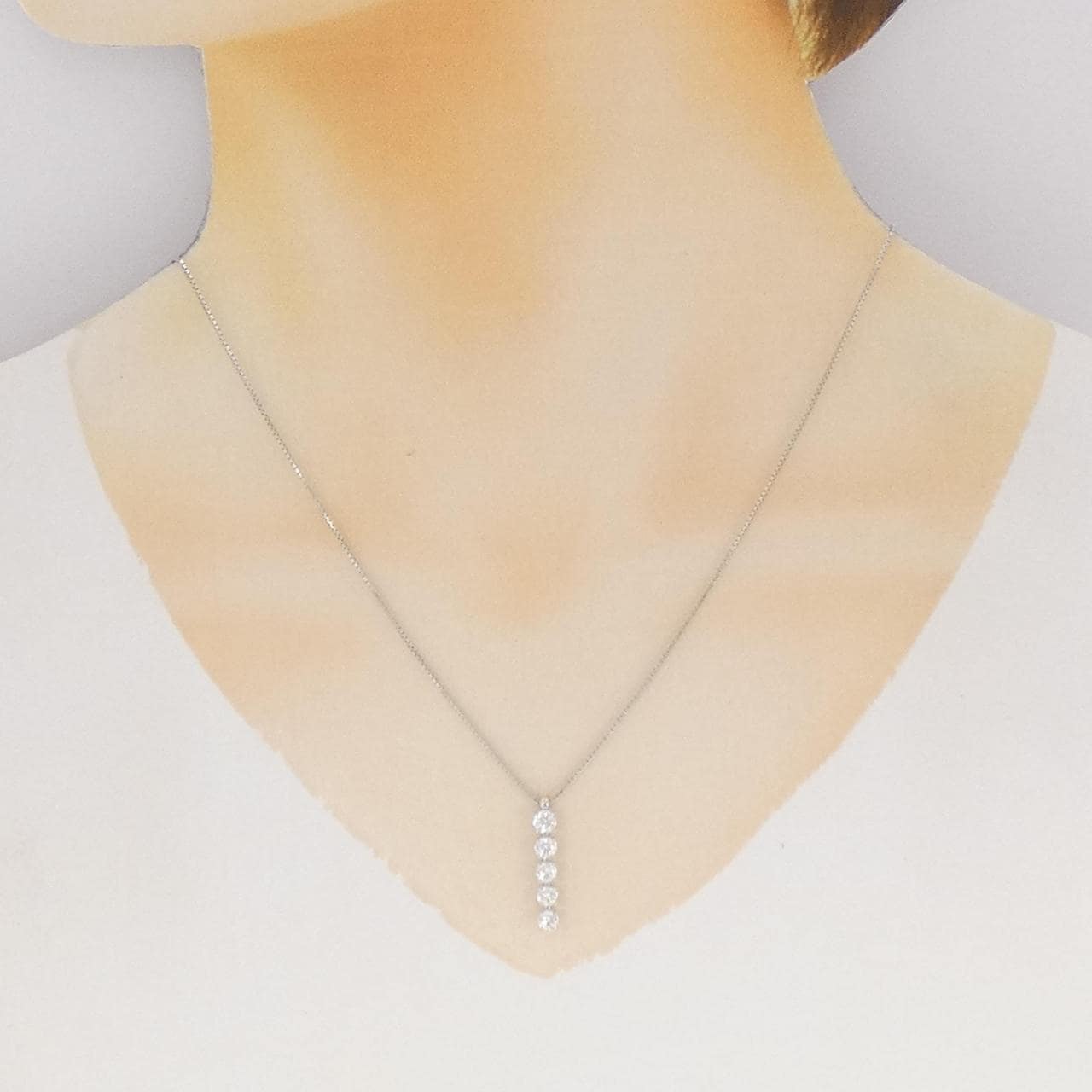 タサキ ダイヤモンド ネックレス 0.77CT