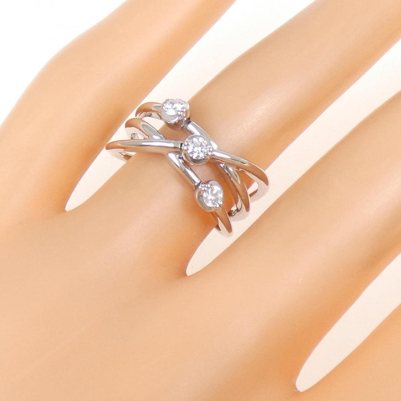 PT900 Diamond Ring 0.20CT