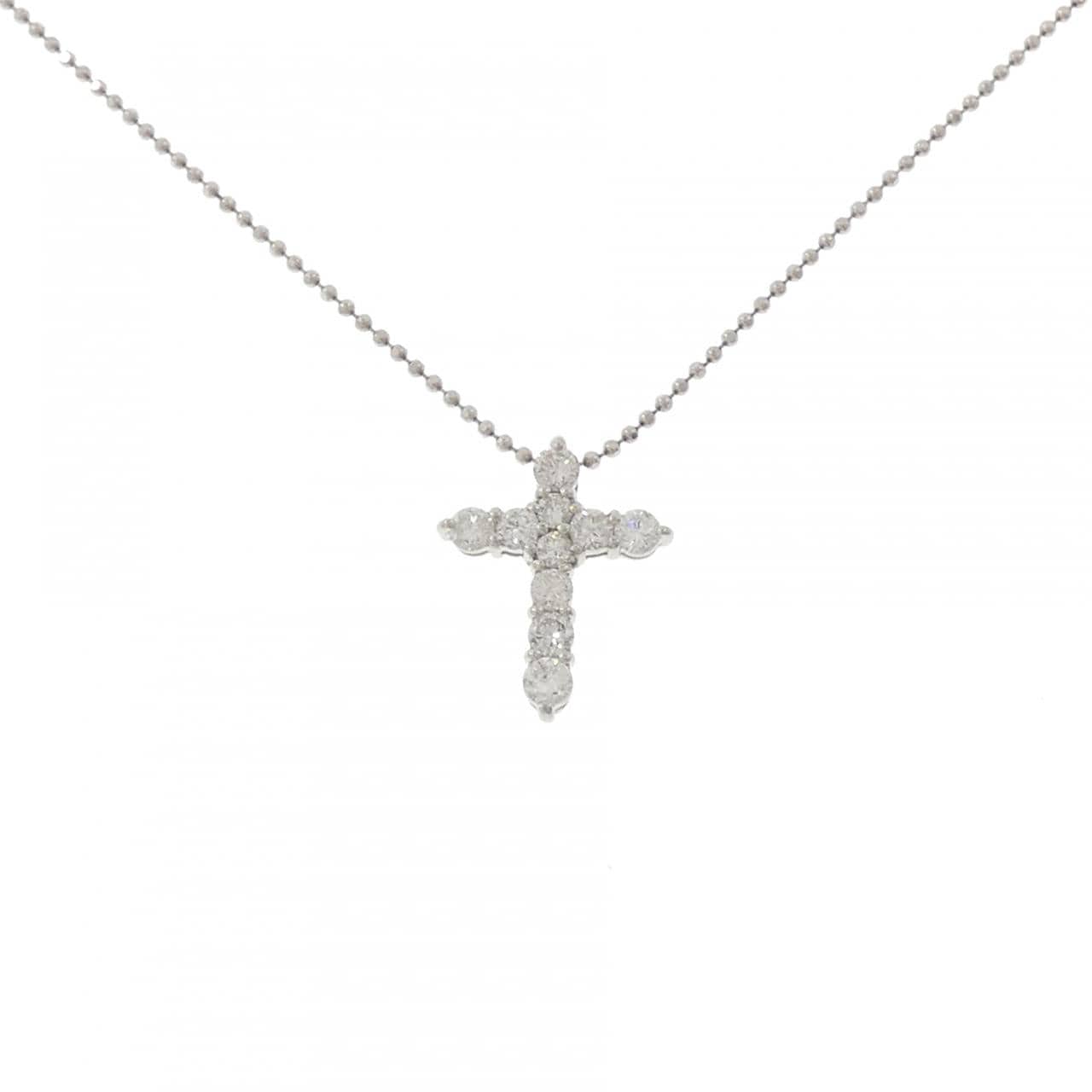 PT900/PT850 クロス ダイヤモンド ネックレス 0.50CT