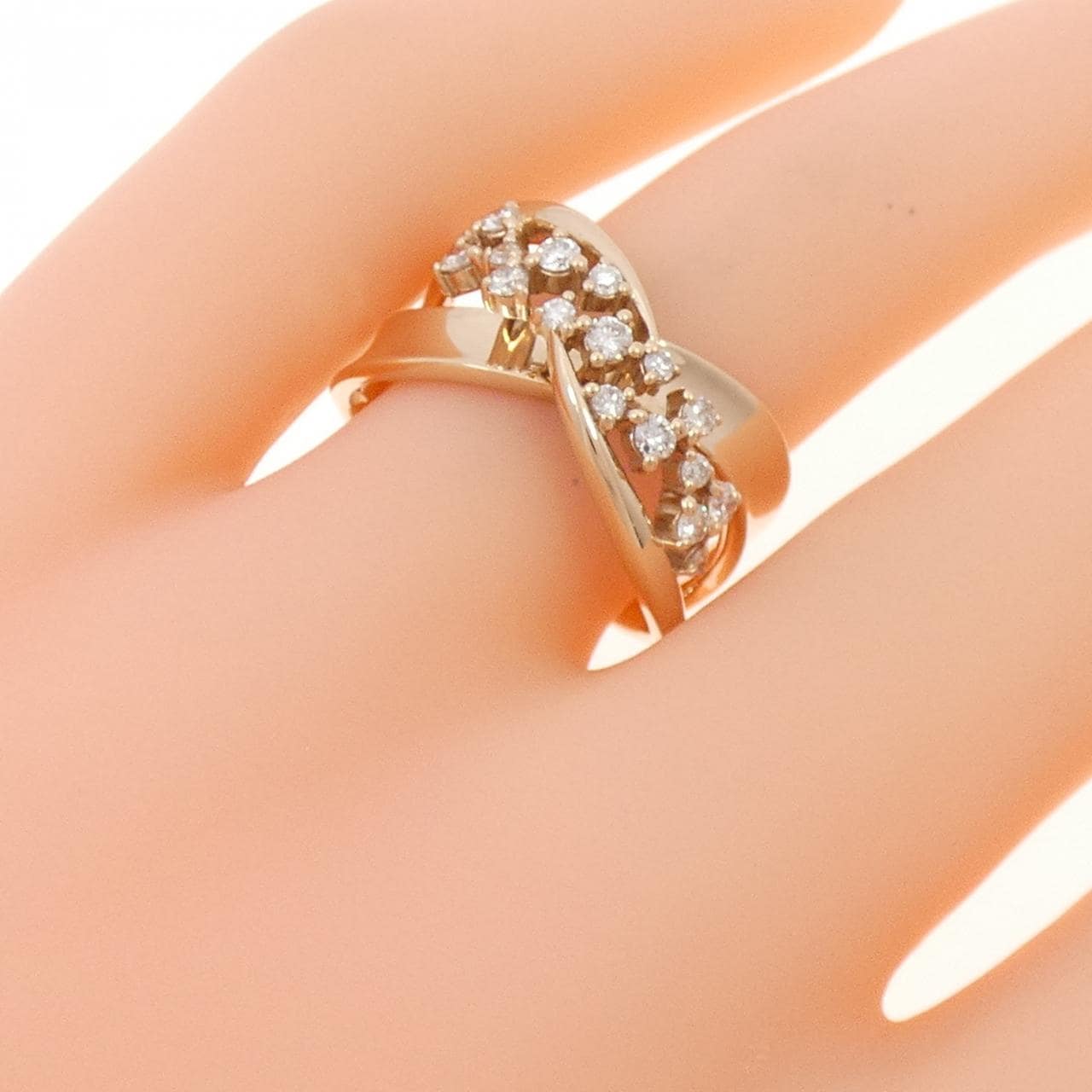 K18PG ダイヤモンド リング 0.32CT