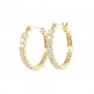 K18YG ダイヤモンド ピアス 2.24CT