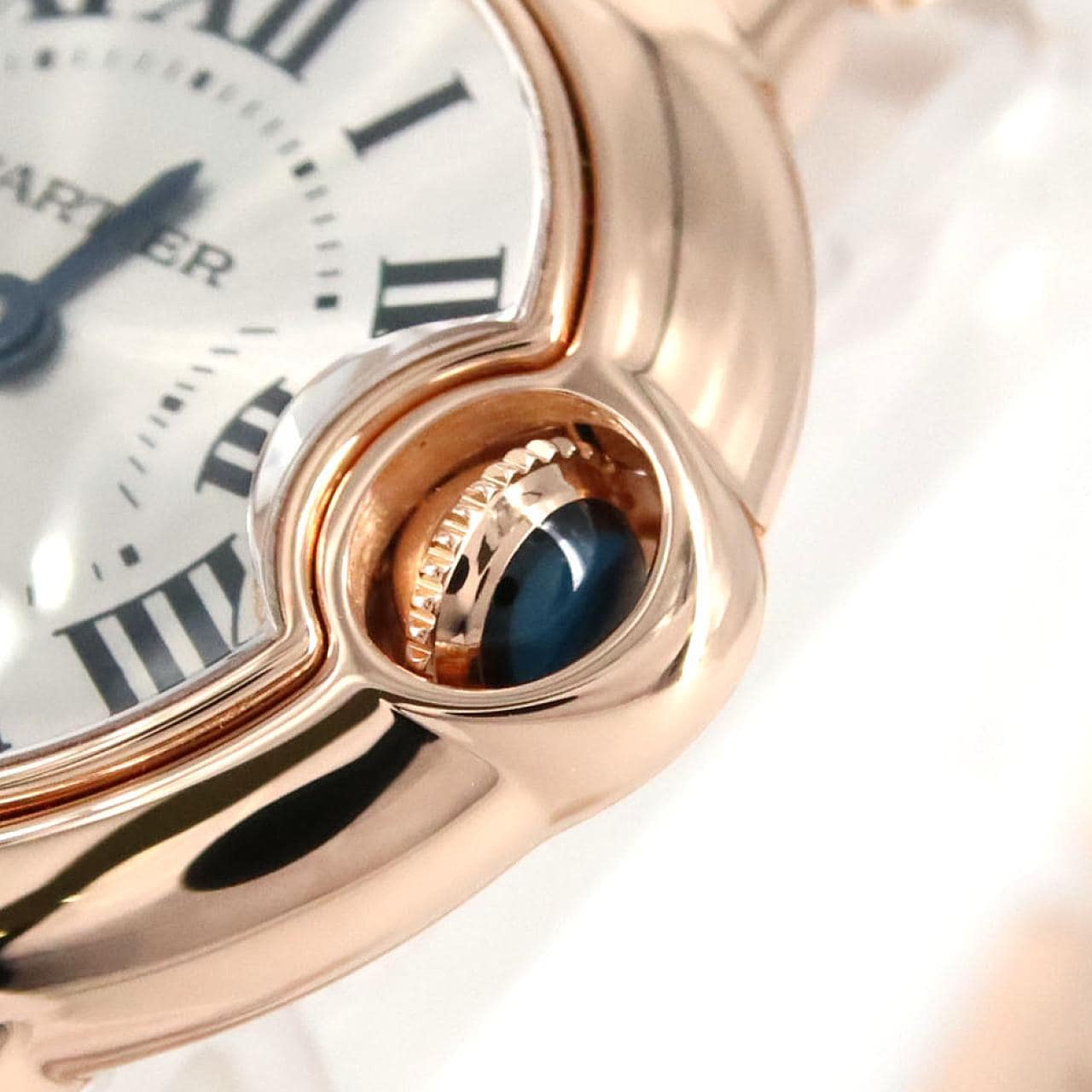 Cartier Ballon 蓝色 SM PG W69002Z2 PG/RG石英