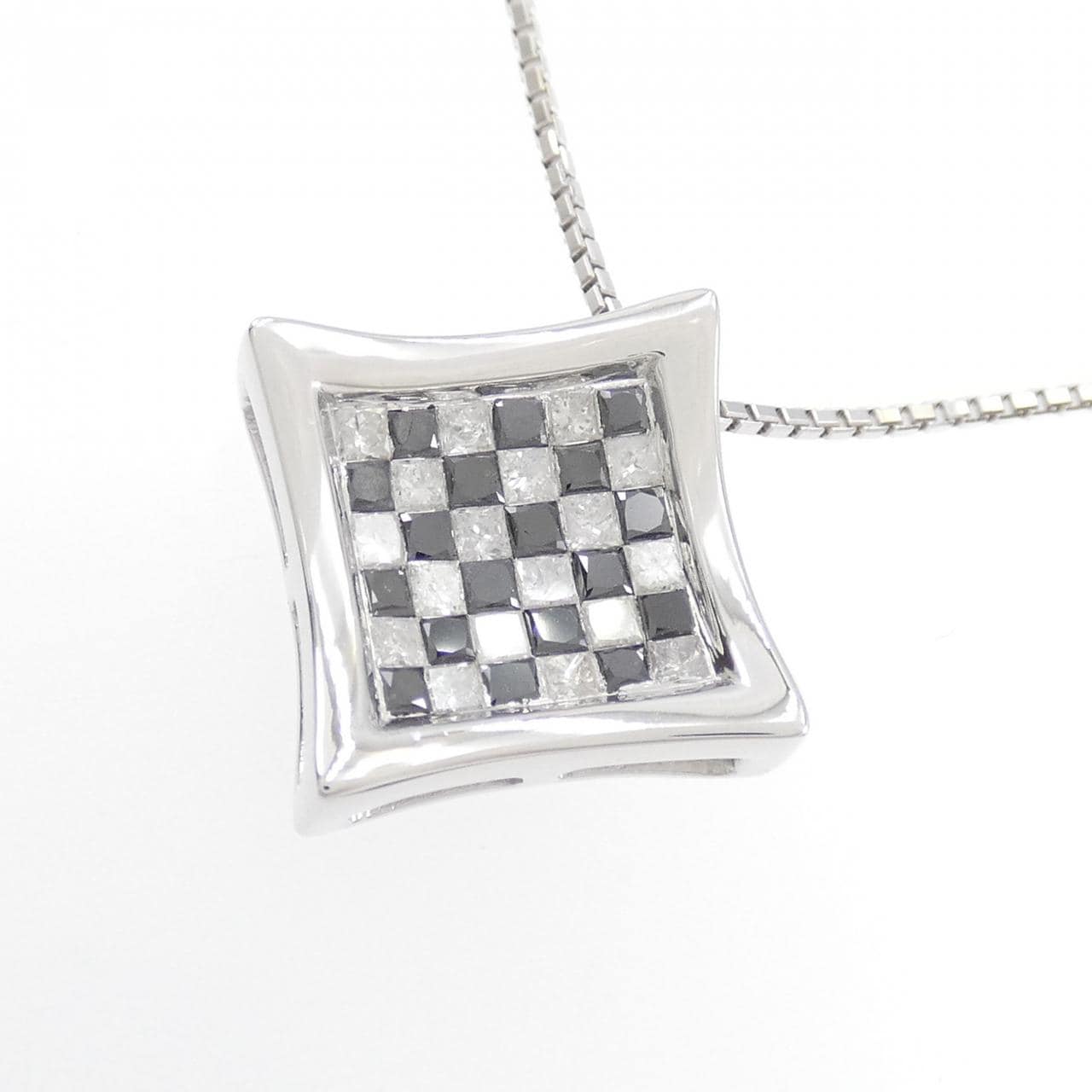 K18WG ダイヤモンド ネックレス 1.00CT