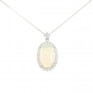 PT900/PT850 オパール ネックレス 8.13CT