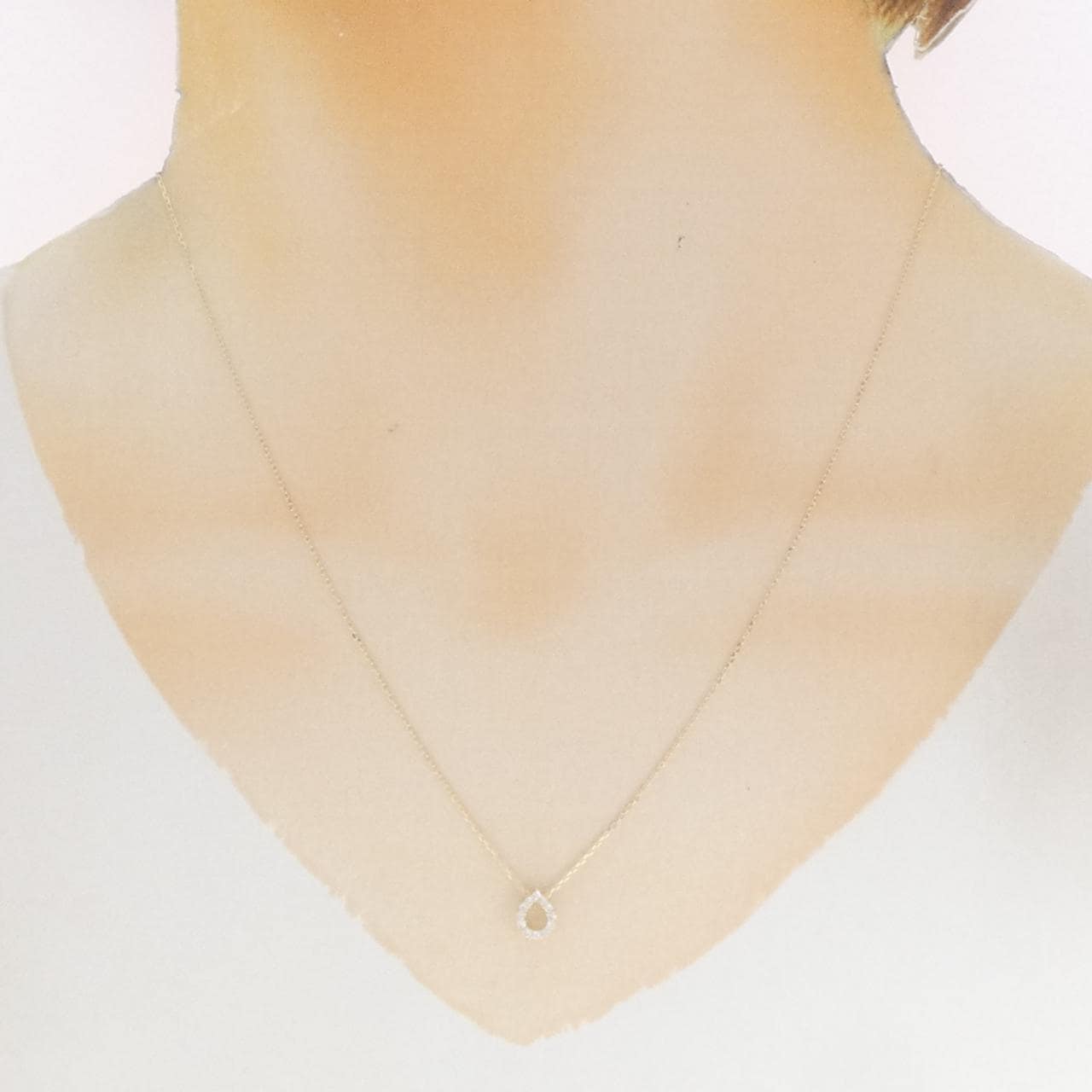 【リメイク】K10YG ダイヤモンド ネックレス 0.10CT