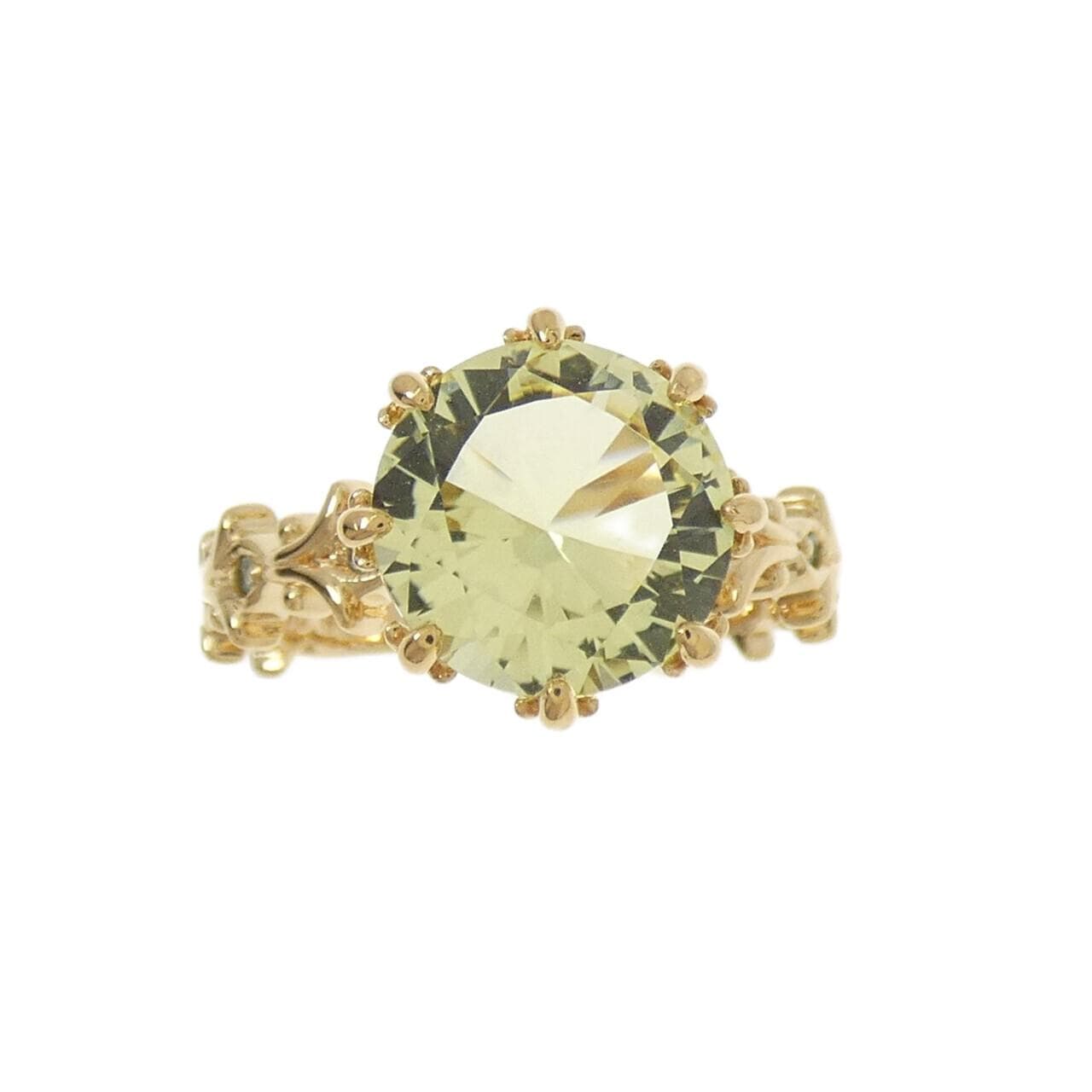 K18YG カラーストーン リング