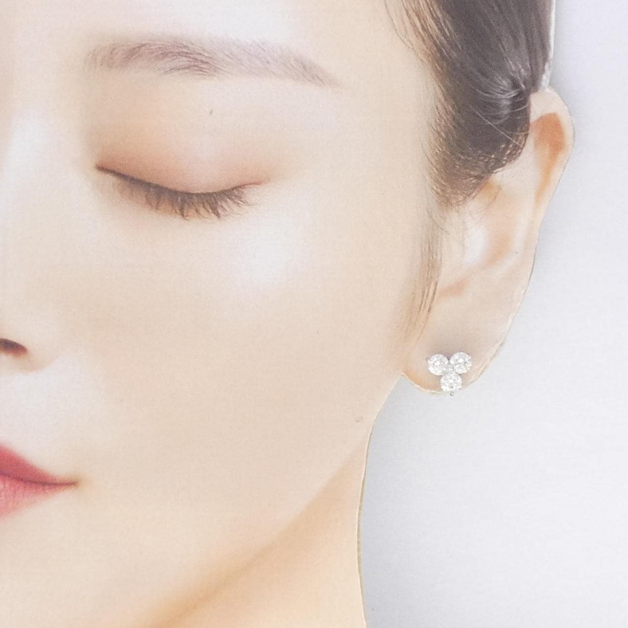 PT900 ダイヤモンド ピアス 2.08CT