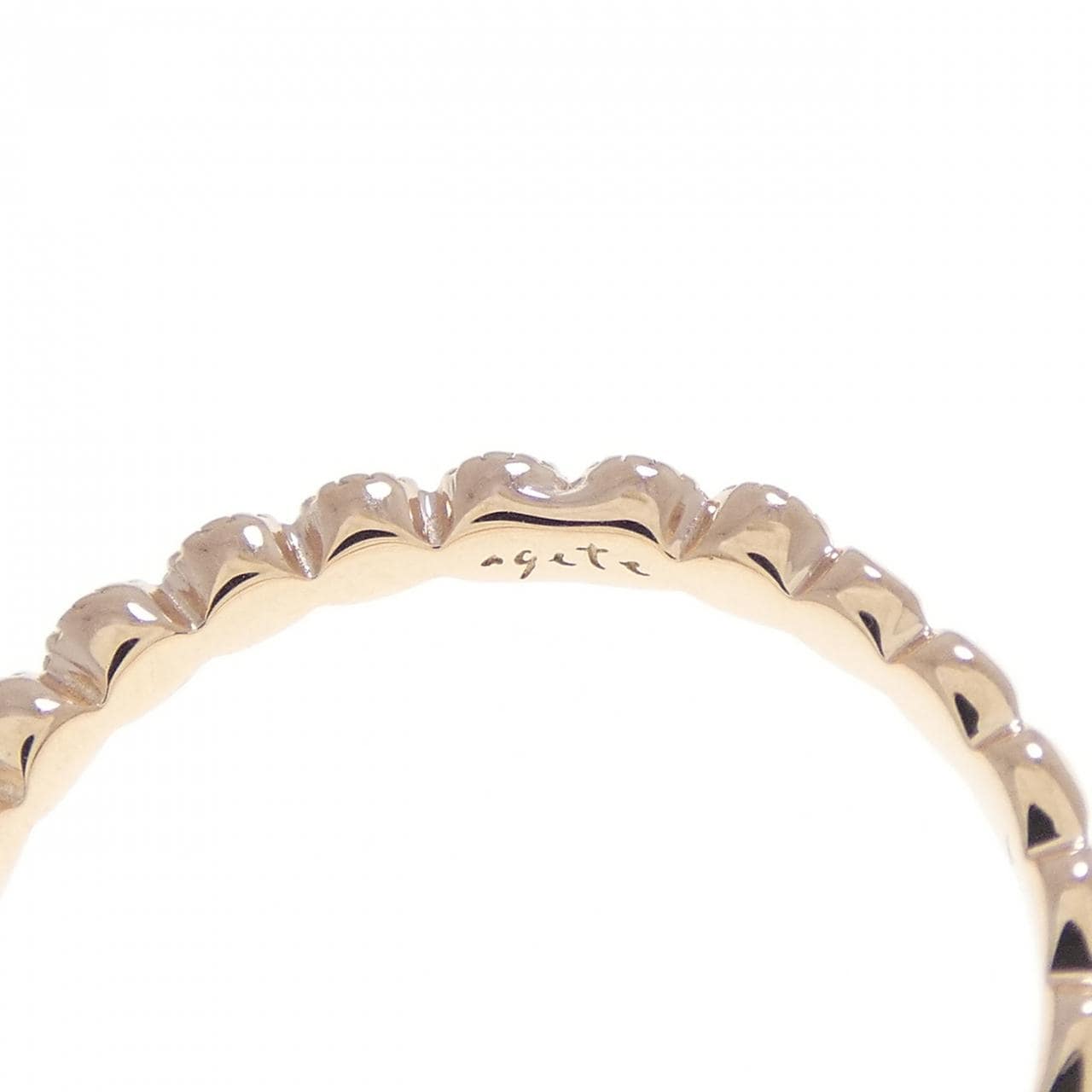 アガット ダイヤモンド リング 0.09CT