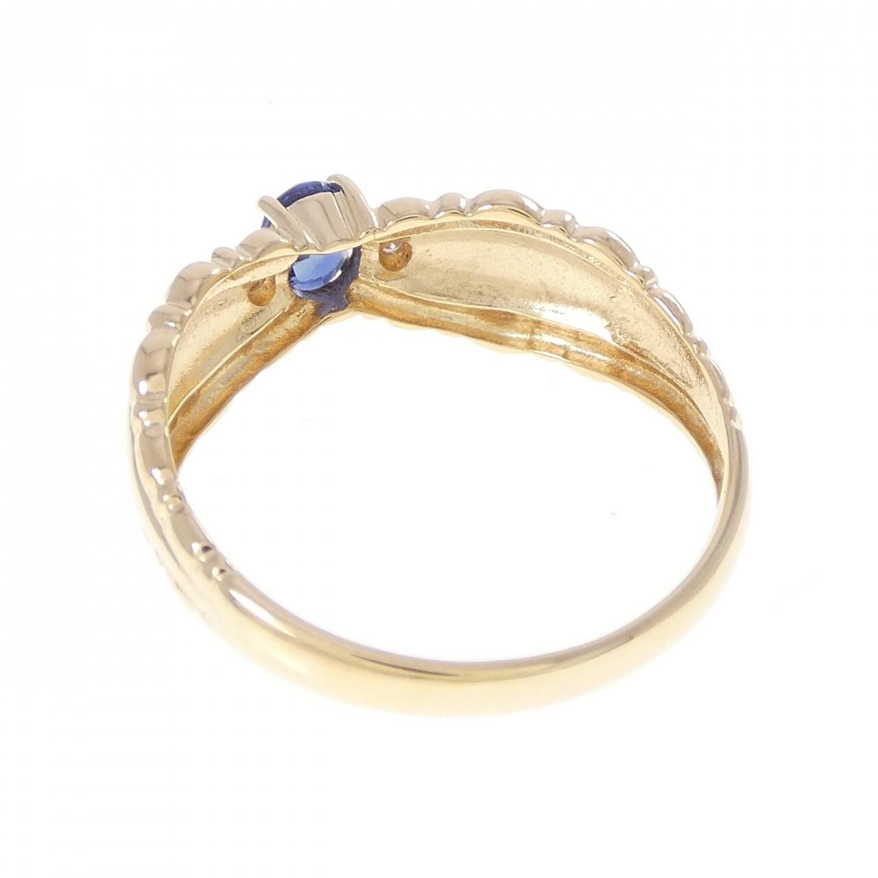 K18YG サファイヤ リング 0.33CT
