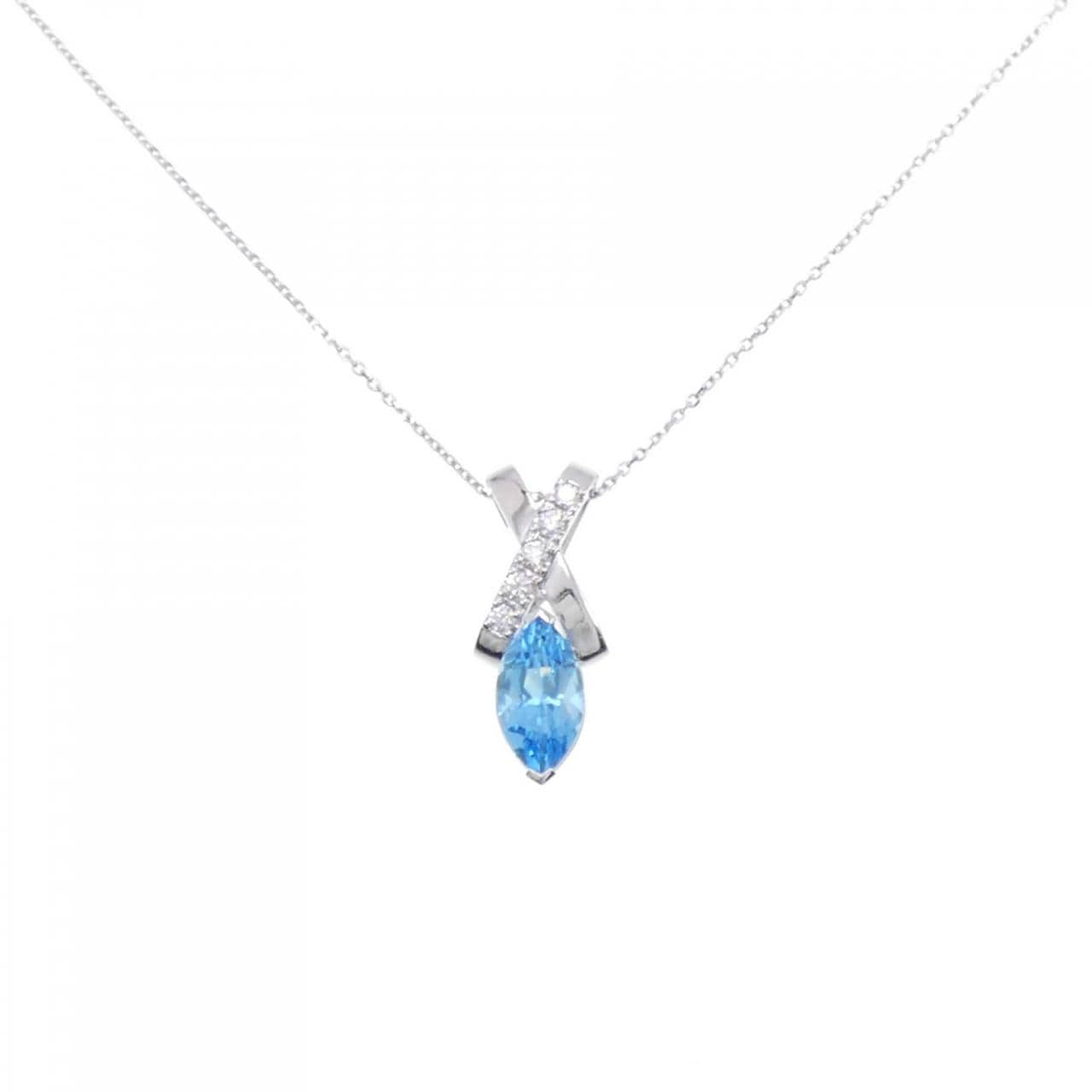 Tasaki blue Topaz necklace