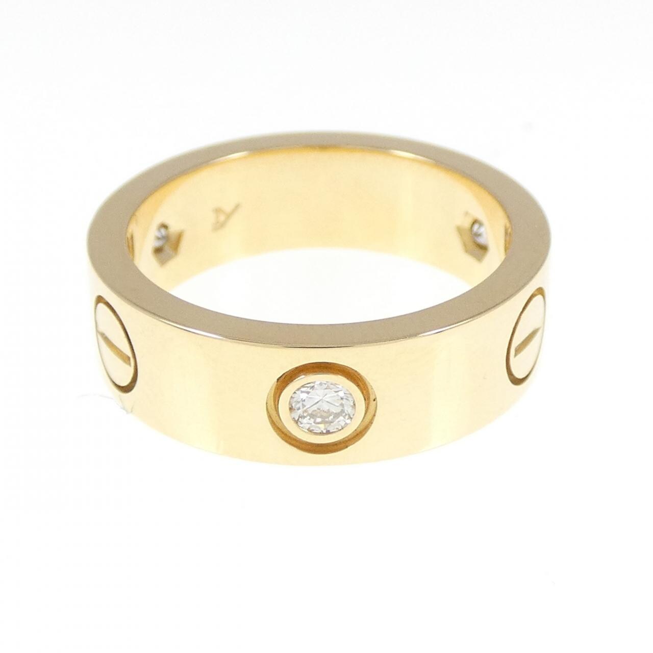 CARTIER LOVE half 鑽石指