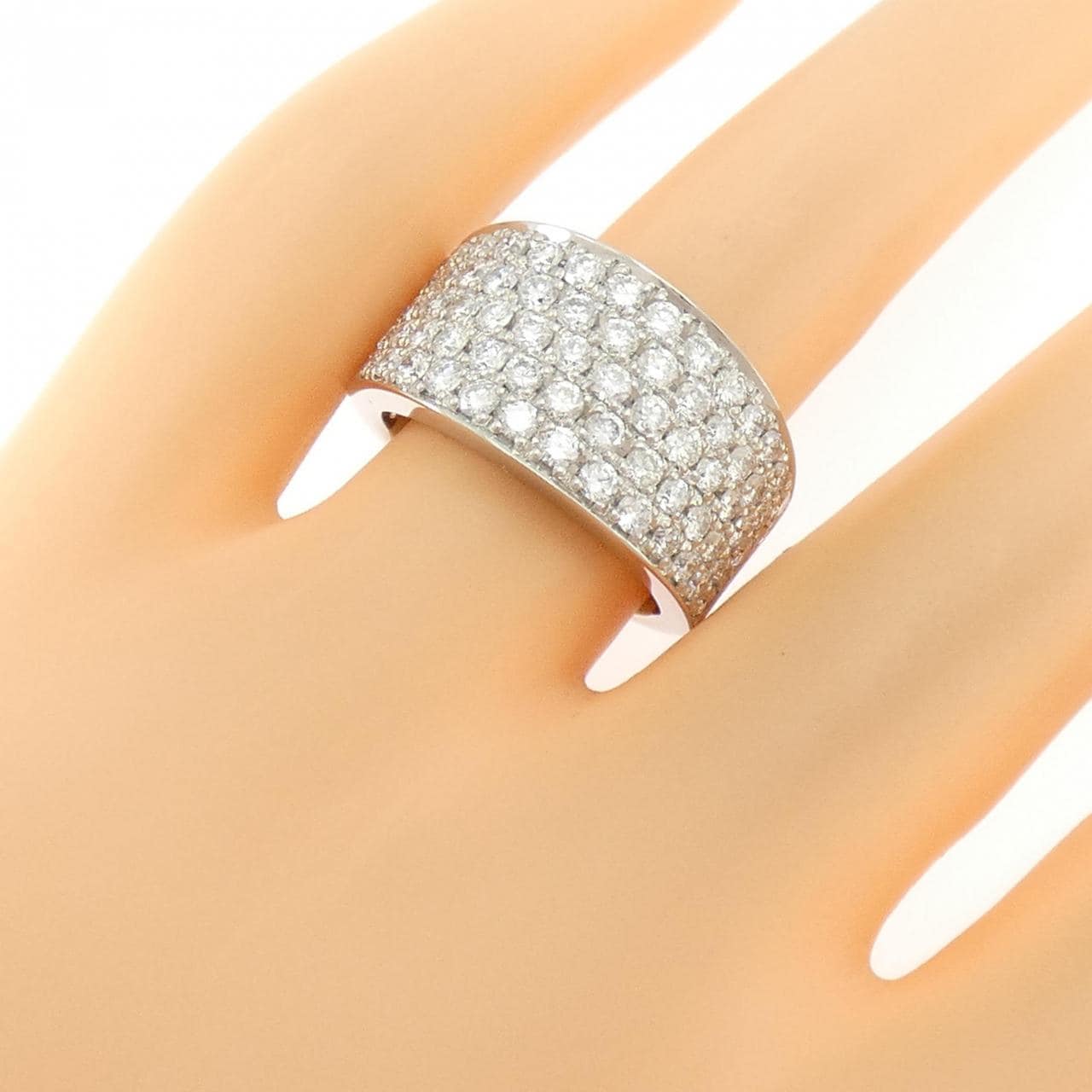 PT900 パヴェ ダイヤモンド リング 2.00CT