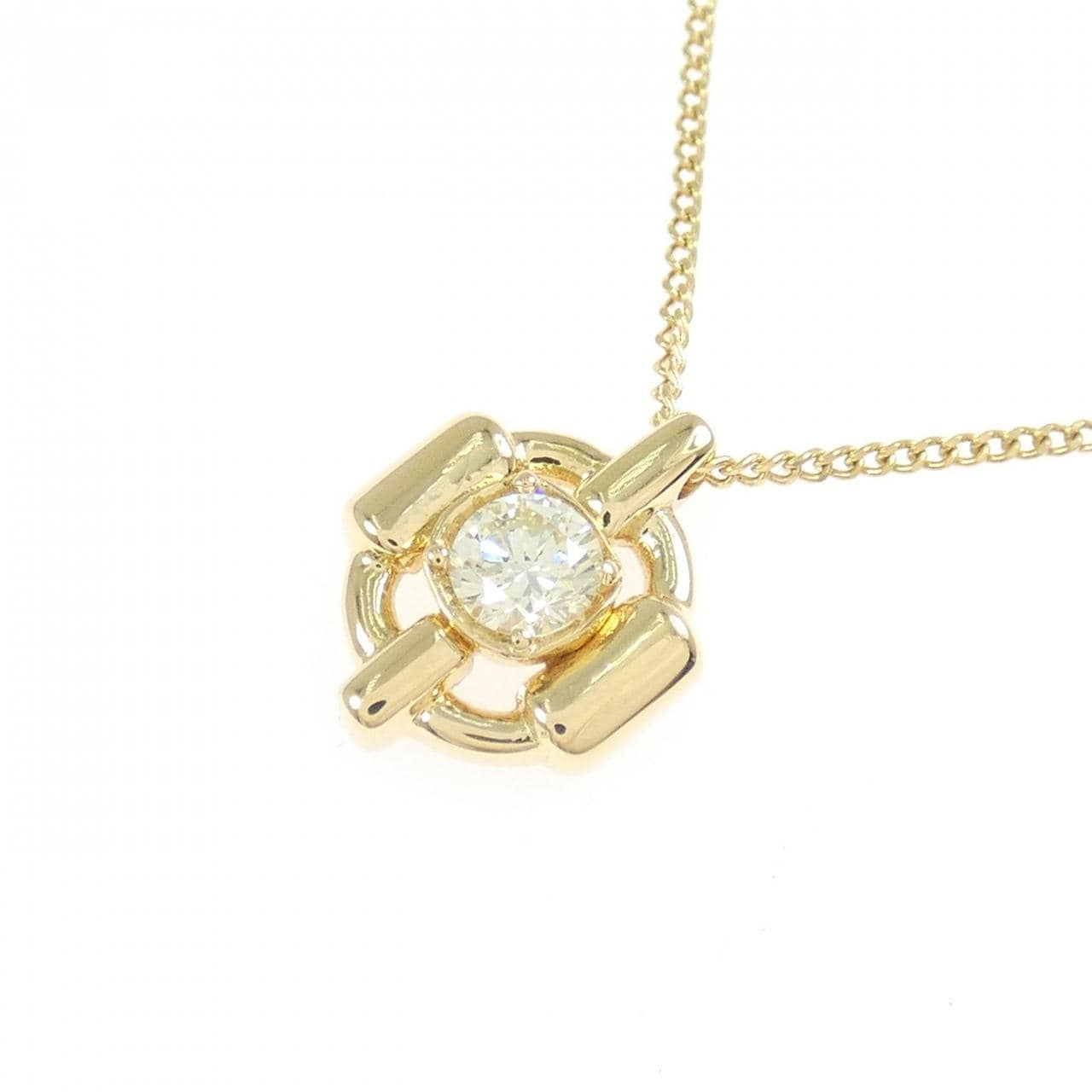 K18YG ダイヤモンド ネックレス 0.18CT
