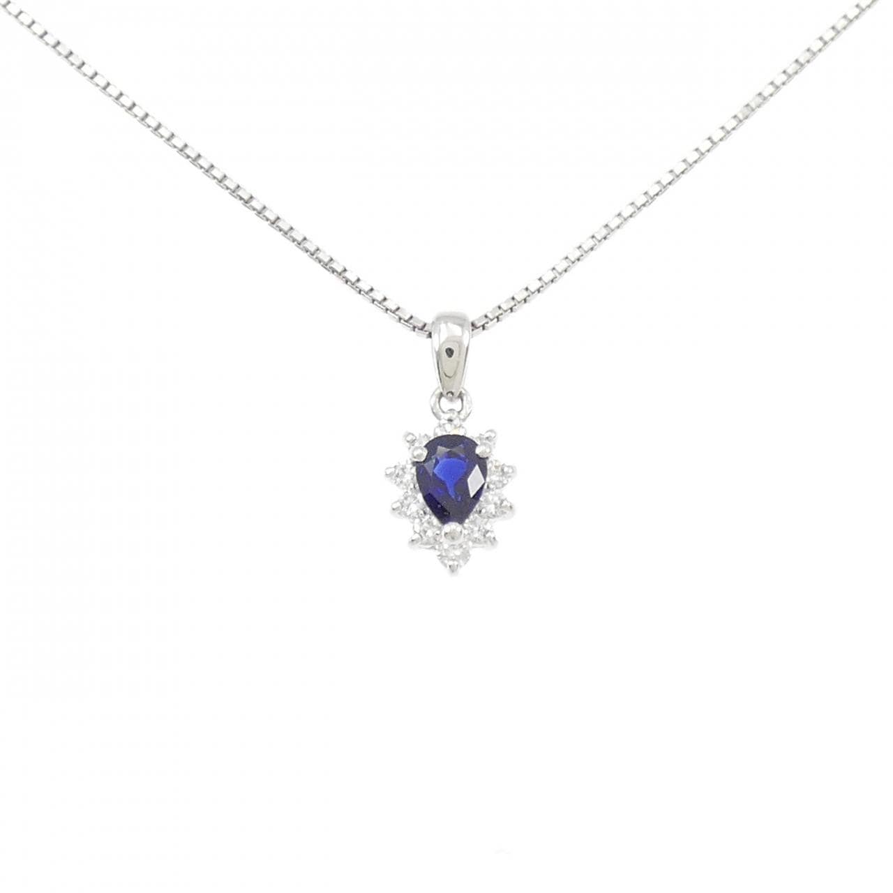 PT Sapphire Necklace 0.68CT