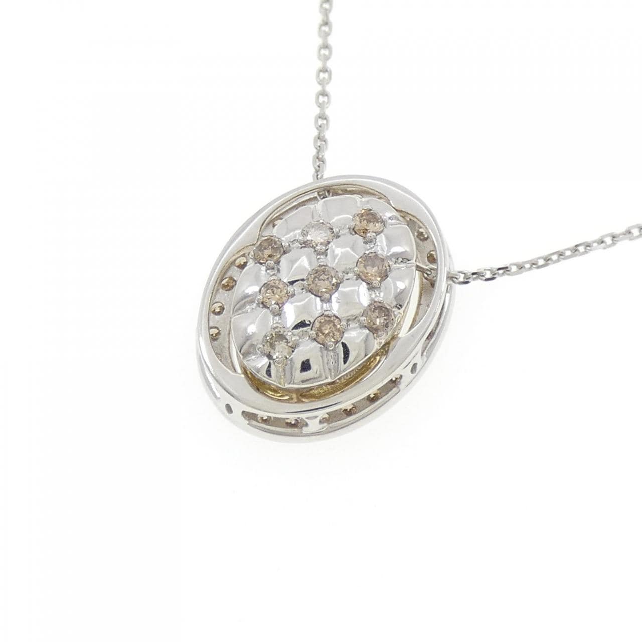 PT950/K18YG/PT850鑽石項鍊 0.50CT