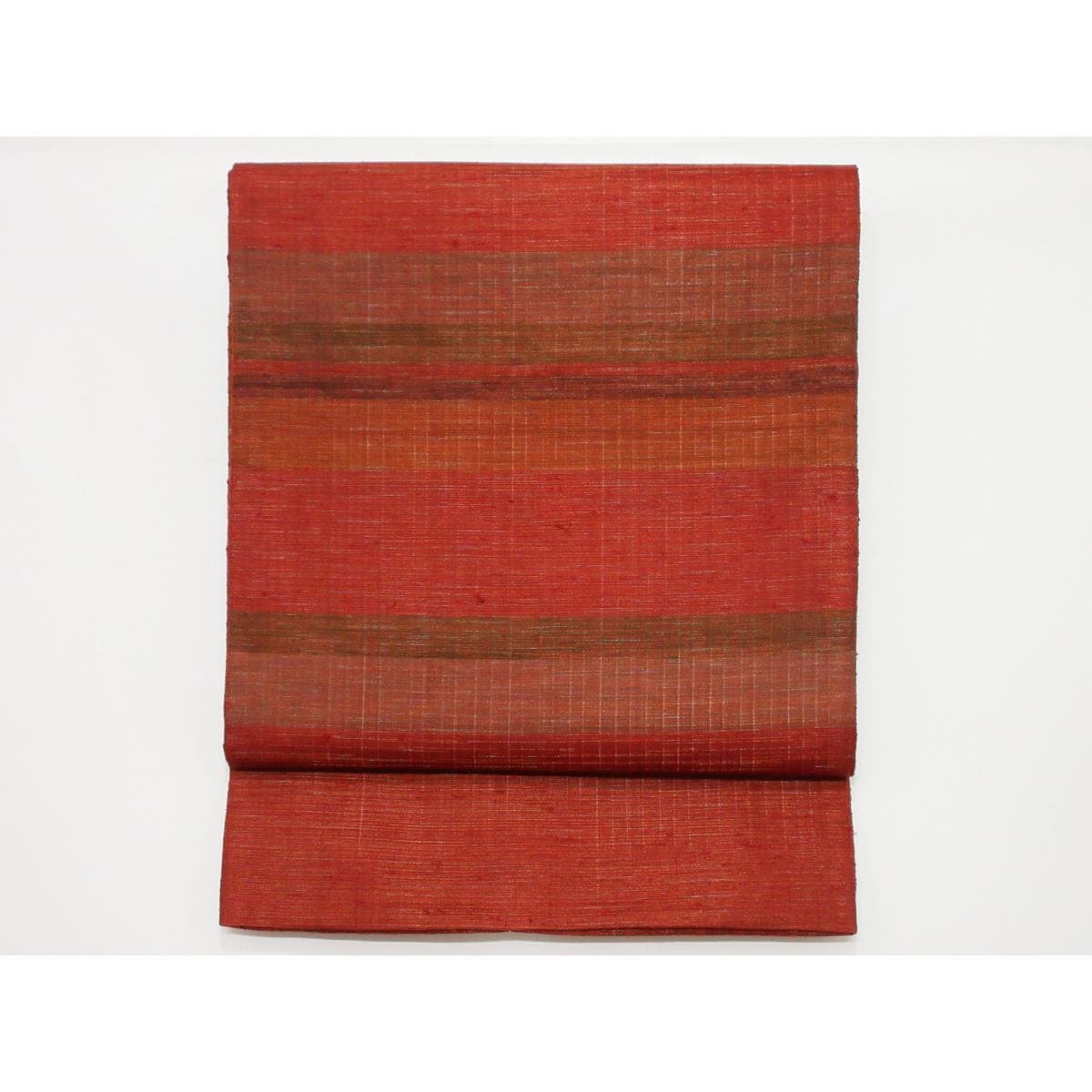 袋帯　紬透かしすくい織　リバーシブル