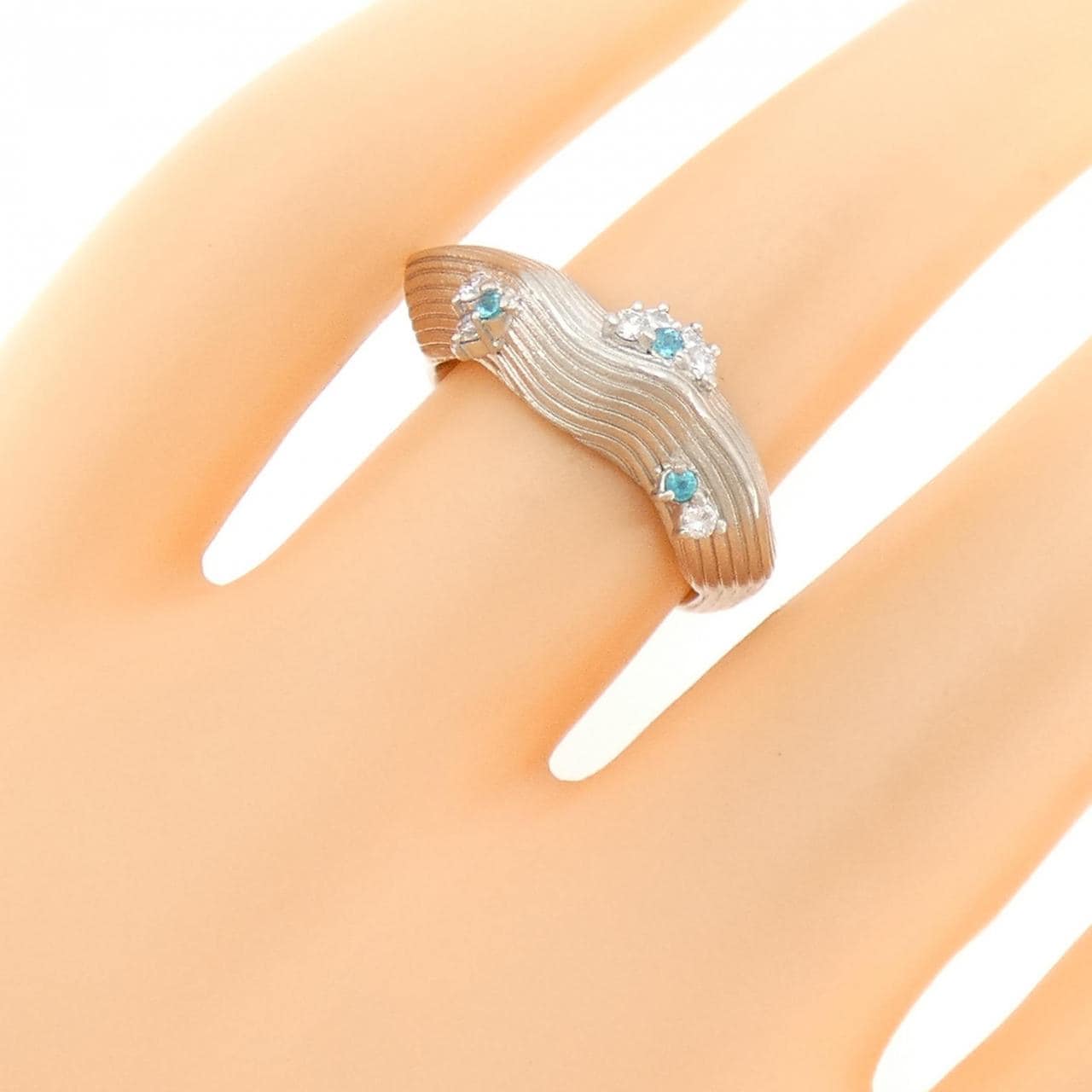 ヤマサキユミコ トルマリン リング 0.04CT