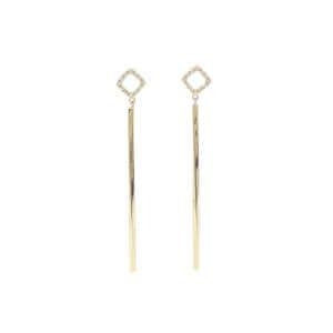 K18YG ダイヤモンド ピアス 0.12CT