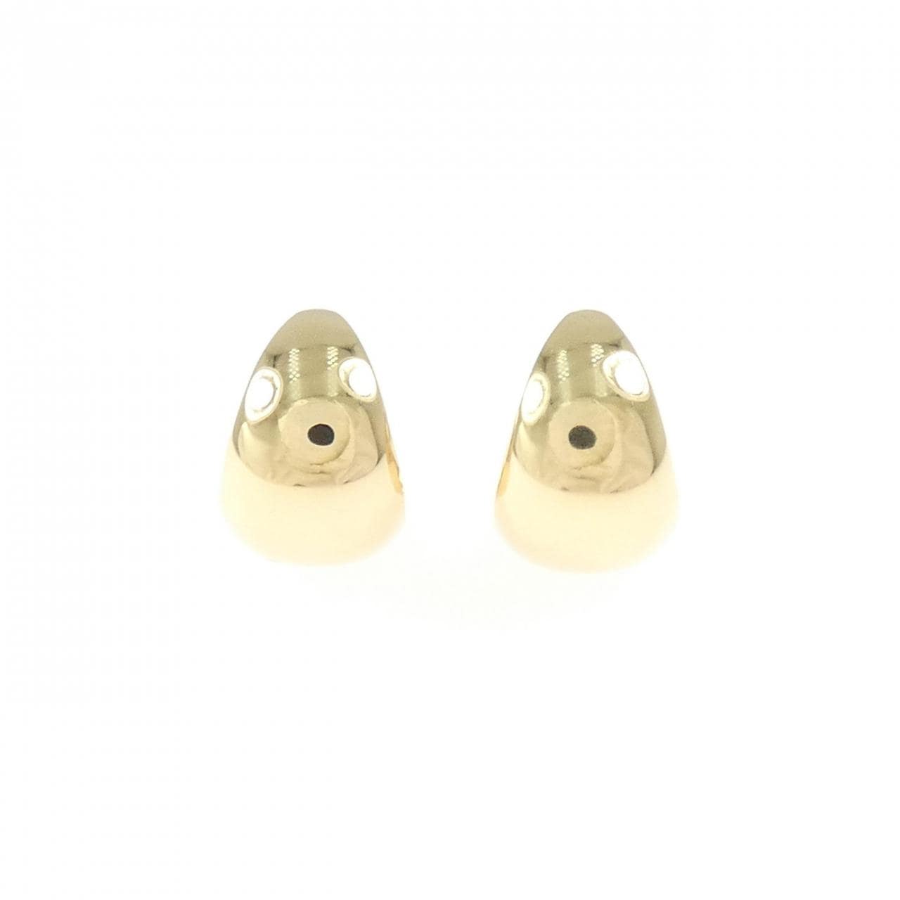 K18YG hoop earrings