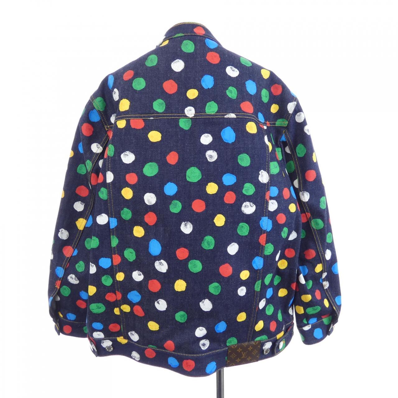 ルイヴィトン LOUIS VUITTON LV×YK ペインティッド ドット デニムジャケット FOJA33VY5 草間彌生 デニムジャケット