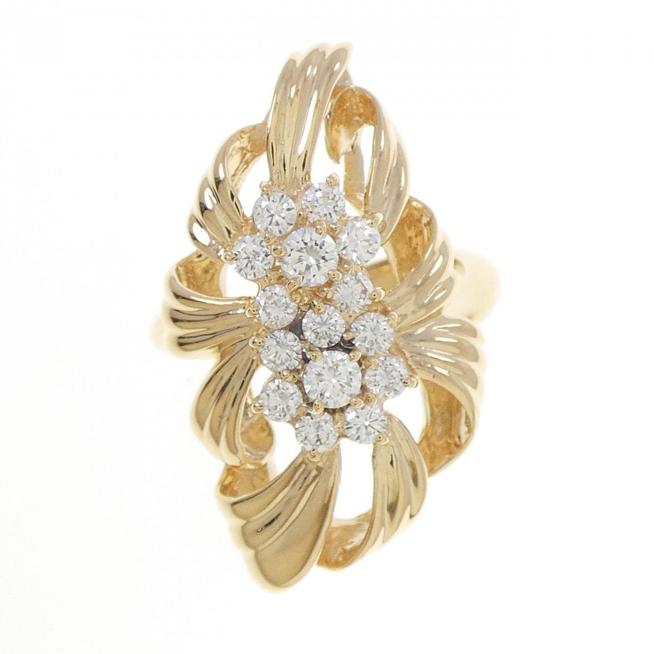 K18YG ダイヤモンド リング 0.61CT