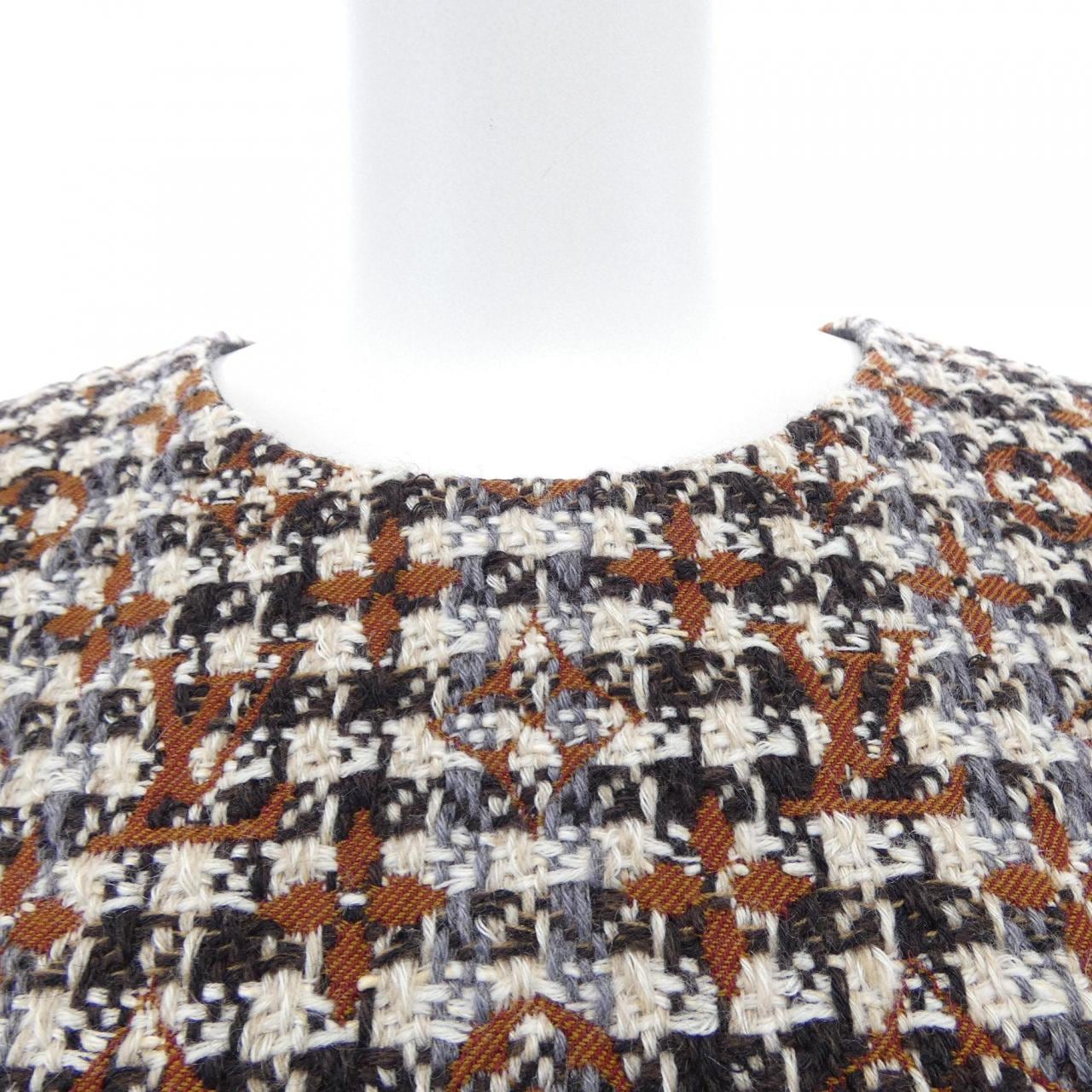 ルイヴィトン LOUIS VUITTON モノグラムツイードスケータードレス FNDR50JM9 ワンピース