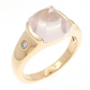K18PG ローズクオーツ リング 2.54CT