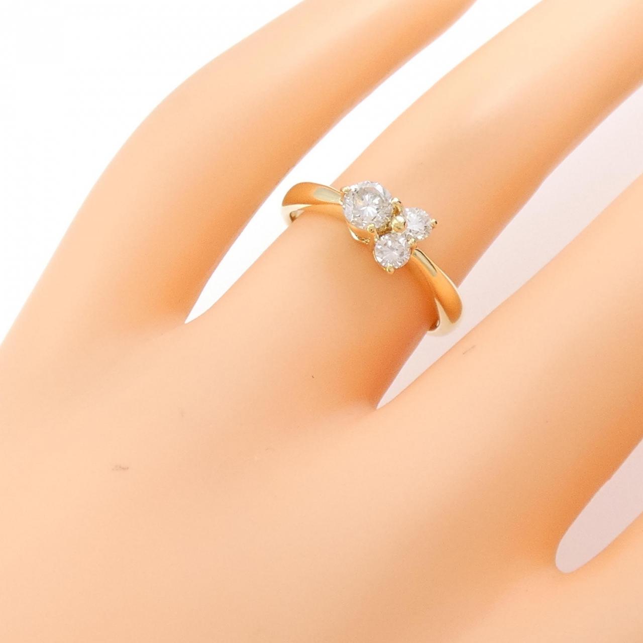 750YG ダイヤモンド リング 0.54CT