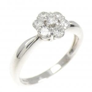 PT900 フラワー ダイヤモンド リング 0.50CT