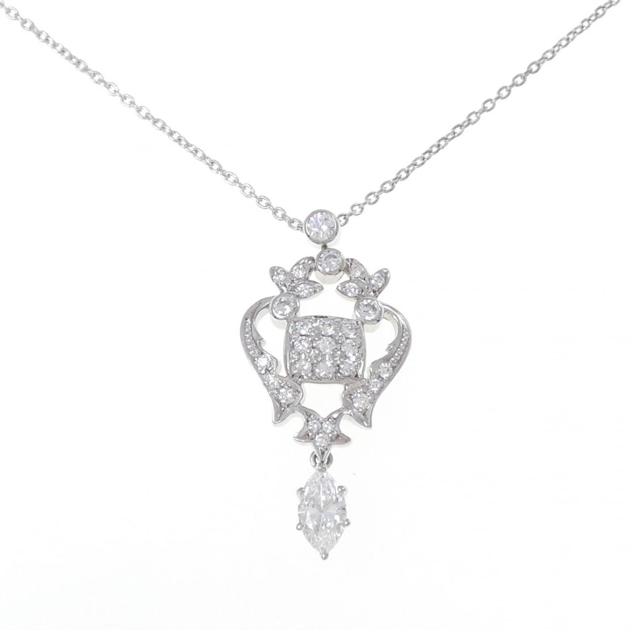 ロイヤル アッシャー ダイヤモンド ネックレス 0.43CT