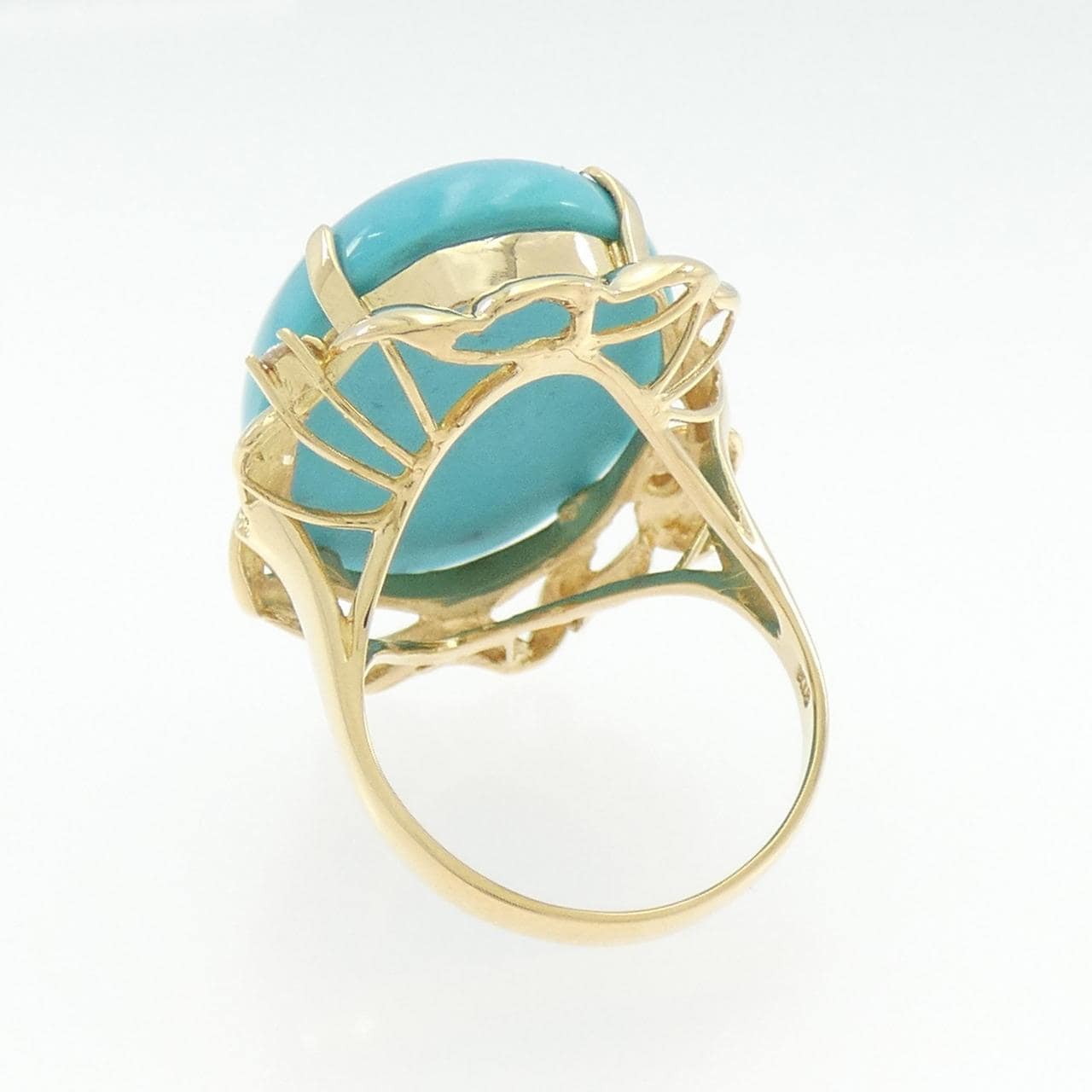 K18YG ターコイズ リング