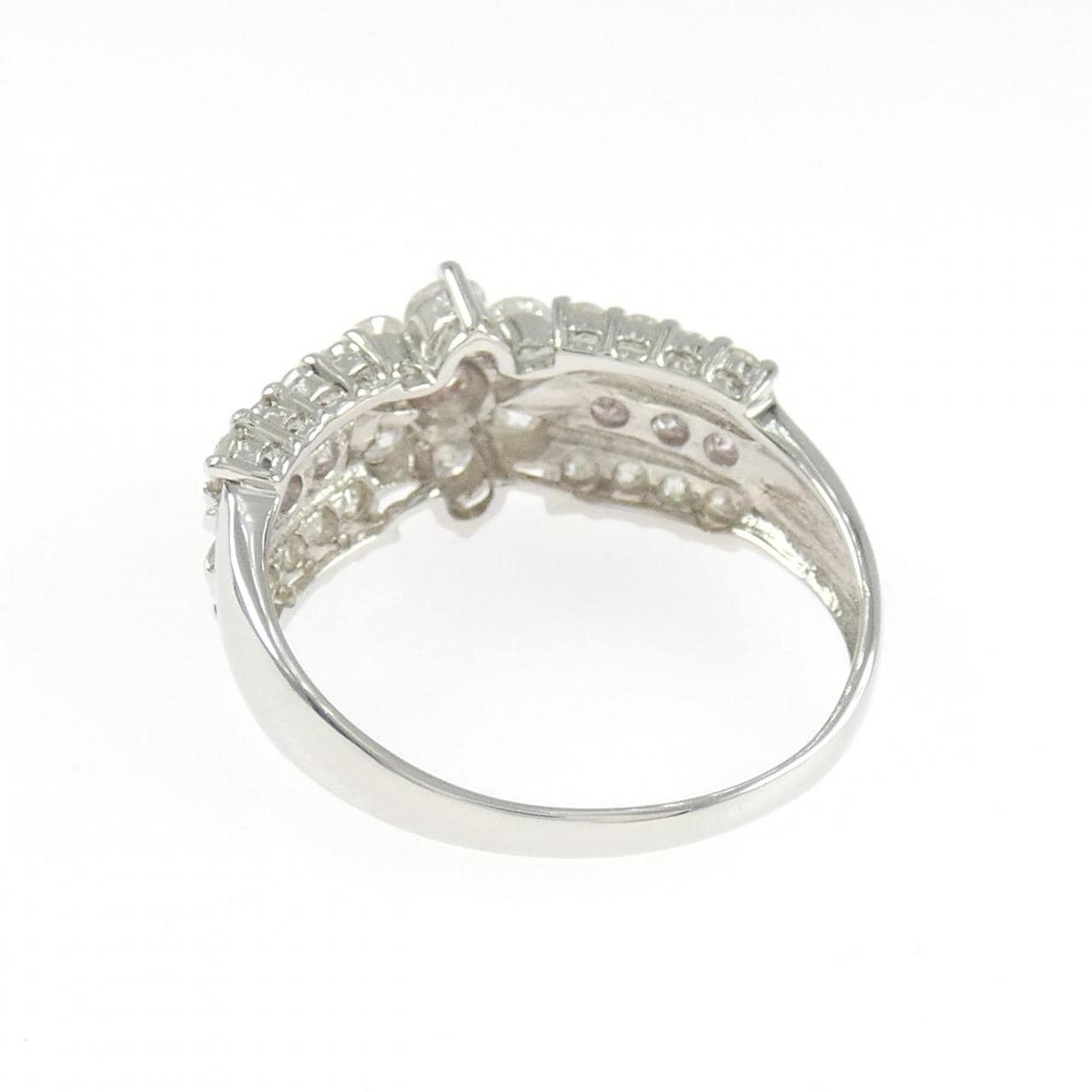 PT1000 フラワー ピンクダイヤモンド リング 0.2CT