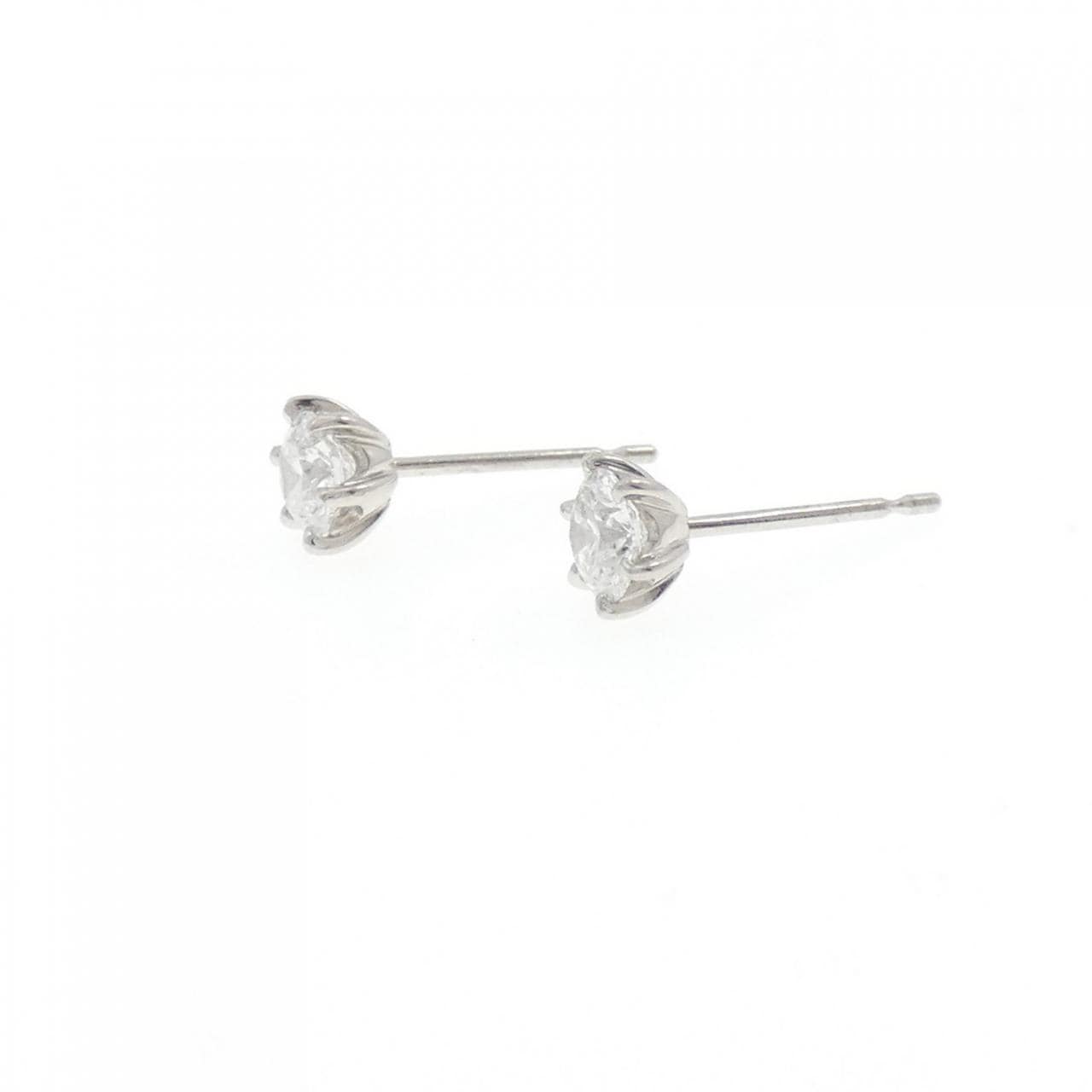 【リメイク】PT900 ダイヤモンド ピアス 0.317CT 0.341CT D VVS2 EXT