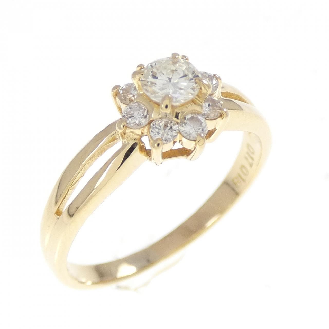 K18YG ダイヤモンド リング 0.17CT