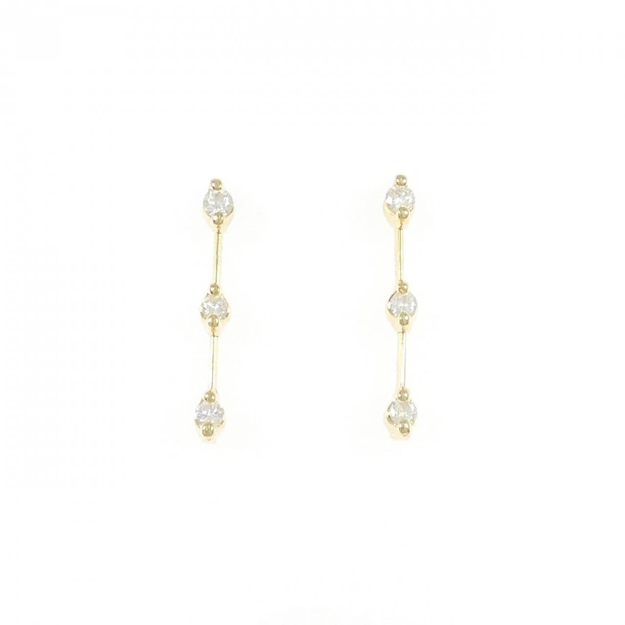 K18YG ダイヤモンド ピアス 0.30CT