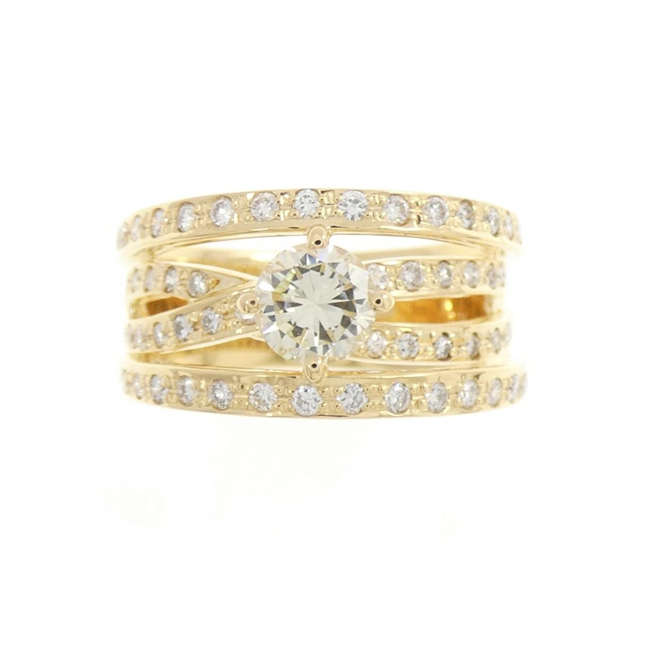 K18YG ダイヤモンド リング 0.506CT