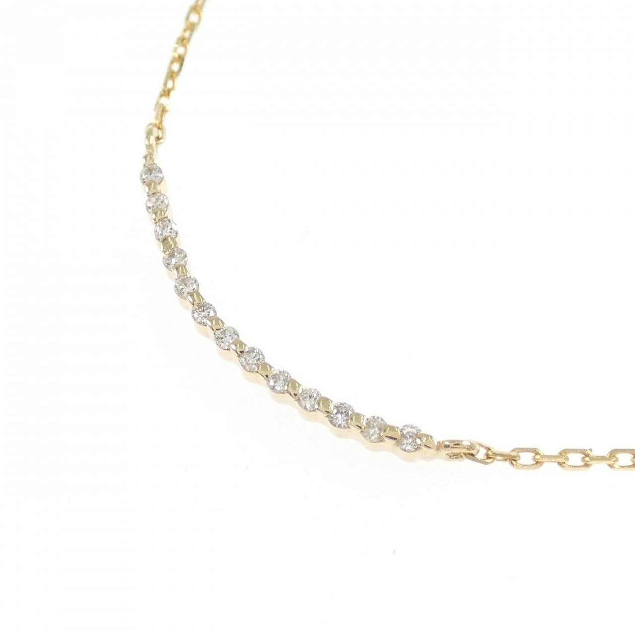 K18YG ダイヤモンド ネックレス 0.04CT