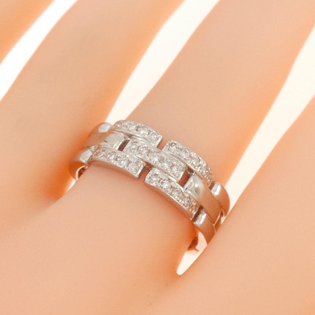 K18WG ダイヤモンド リング 0.28CT