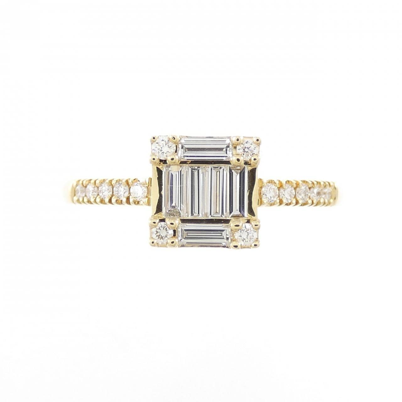 BELLESIORA方形戒指 0.22CT