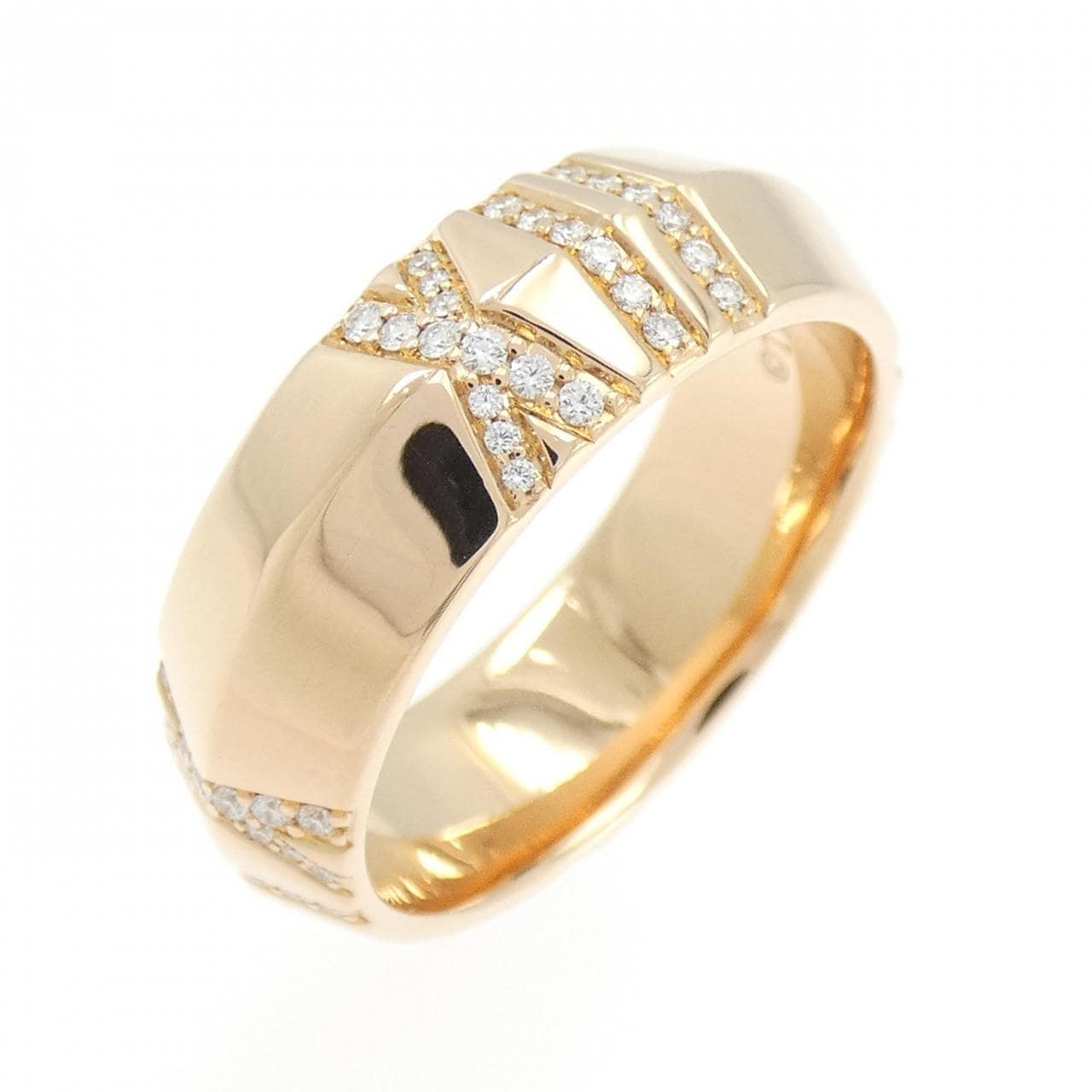 ティファニー アトラス X クローズド ワイド リング 0.20CT