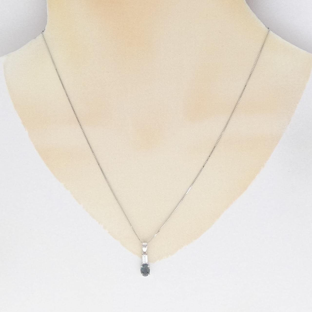 PT900/PT850 アレキサンドライト ネックレス 0.69CT ブラジル産